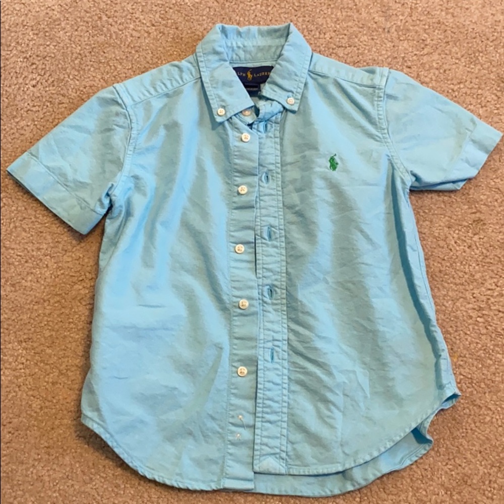 Kids Ralph Lauren Button Down Short Sleeve Shirt
